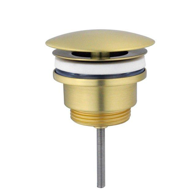 QeramiQ Fuente fonteinset - 38x24cm - 1 kraangat - keramiek - fonteinkraan messing geborsteld - glans wit