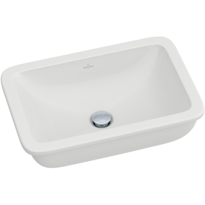 Villeroy & Boch Loop & Friends Onderbouwwastafel - 540 x 340 x 185 mm - Wit Alpin CeramicPlus - zonder overloop