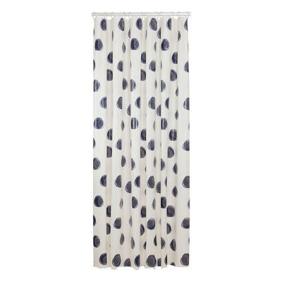Sealskin Mood Rideau de douche 180x200 cm PEVA Bleu / Blanc cassé