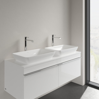 Villeroy & Boch Venticello lavabo semi-encastré à poser - sans trou de robinetterie 55x36cm - avec trop-plein ceramic + blanc