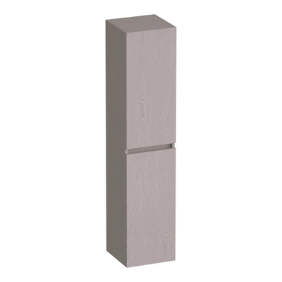 BRAUER Joy badkamerkast - 160x35x35cm - 2 deuren - greeploos - links- of rechtsdraaiend - Timber Greige