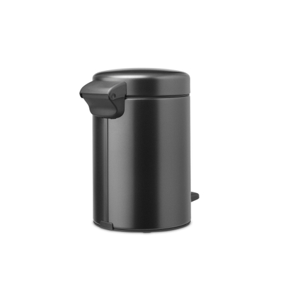 Brabantia NewIcon Poubelle à pédale - 3 litres - seau intérieur en plastique - confident grey