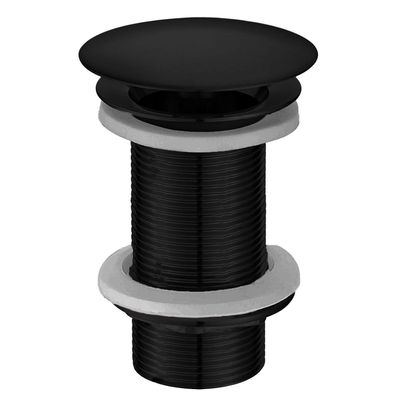 Wiesbaden UniMatch bouchon de vidange ouverte prolongée 5/4" mat noir
