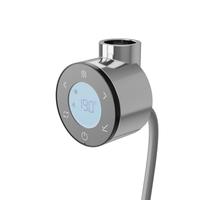 PliegerNexusthermostaat cerchio wifi61,5 x 70 x 50mmecodesignchroom/zwart