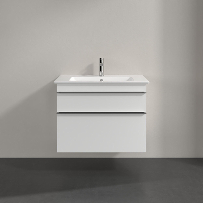 Villeroy & Boch Venticello meuble sous-lavabo - 75.3x59cm - 2x tiroir blanc glossy