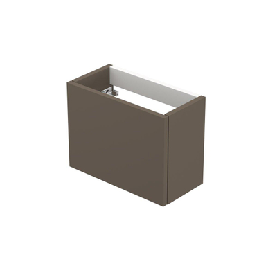 INK Versus Fonteinkast - 36x18x27cm - 1 deur - greeploos of tbv grepen - links- en rechtsdraaiend - MDF lak - Mat taupe