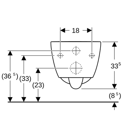Geberit iCon compact wc diepspoel turboflush Wit