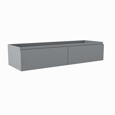 Mondiaz FOGE wastafelonderkast - 120x41x25cm - 2 lades - uitsparing rechts - softclose - Plata