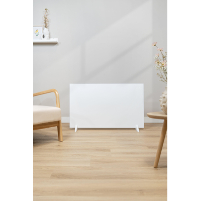 Eurom Mon Soleil Panneau infrarouge - 103,7x63,8cm - IP24 - 600 watts - wifi - sol/mur - Horizontal / Vertical - métal blanc mat