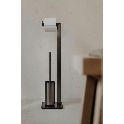 Zack LINEA Toiletbutler - 73x15x18cm - vrijstaand - grafiet