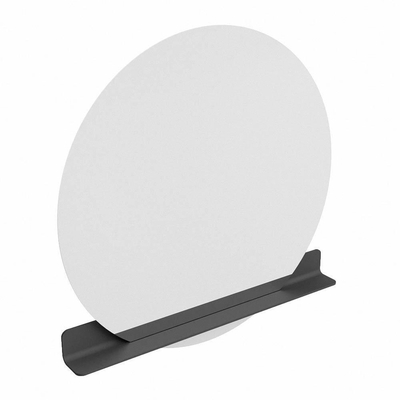 Miroir de salle de bain Mondiaz SPOT - rond 120cm - plan de miroir - couleur Gris Foncé