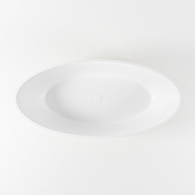 MONDIAZ HOLM Vrijstaand Bad - 180x85cm - mat linen / Talc (beige / wit)