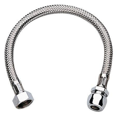 Grohe Metalen Slang - 300mm - 10mm x 3/8 inch koppeling - chroom
