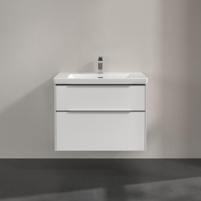 Villeroy & Boch Subway 3.0 wastafelonderkast - 77.2x57.9cm - 2 lades - Brilliant White (wit)