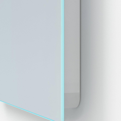 Adema Squared 2.0 badkamerspiegel - 80x70cm - incl. bovenverlichting - LED - sensor schakelaar SHOWROOMMODEL