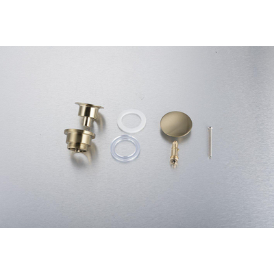 Fortifura Calvi Afvoerplug - klikwaste - Geborsteld Messing PVD (Goud)