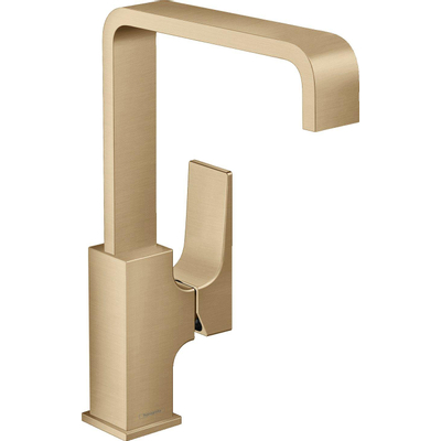 Hansgrohe Metropol Wastafelkraan - 230 met push open waste - met 120° draaibare uitloop 16.5cm - geborsteld brons
