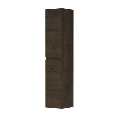 INK Fineer Half kast - 35x37x169cm - 2 deuren - Links en rechtsdraaiend - greeploos - fineer - charcoal