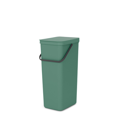 Brabantia Sort & Go Afvalemmer - 40 liter - hengsel - fir green