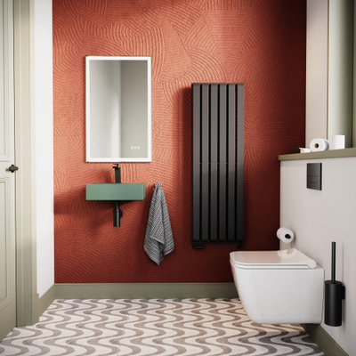 Crosswater Limit Radiateur décoratif - 39.5x120cm - 779watt - acier Noir mat