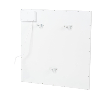 Eurom E-infrared Panneau infrarouge - 63.8x64cm - IP24 - 425watt - sol/mur - Vertical - métal blanc mat