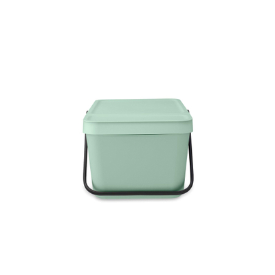 Brabantia Sort & Go Afvalemmer - 20 liter - stapelbaar - hengsel - jade green