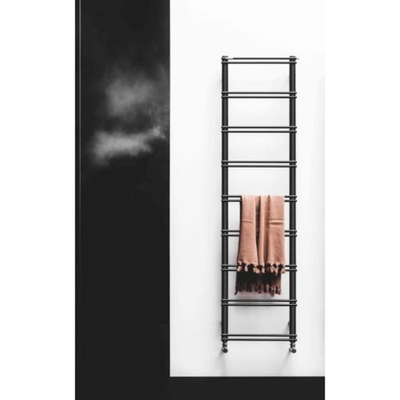 Instamat Emma Elektrische radiator 159.2x40cm Incl. Wandconsoles Zwart mat
