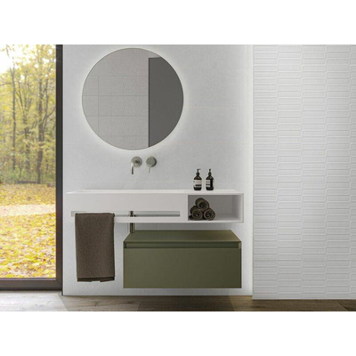 ÉCHANTILLON Terravito Evarno carreau mural - 30x75cm - rectifié - White mat (blanc mat)