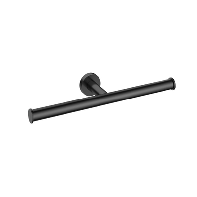 Hotbath &MORE Dubbele toiletrolhouder PBP - PVD - gepolijst zwart