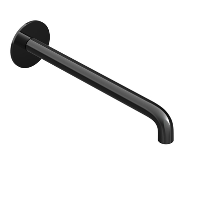 Hotbath COBBER Uitloop lengte 25 cm Gepolijst zwart PVD