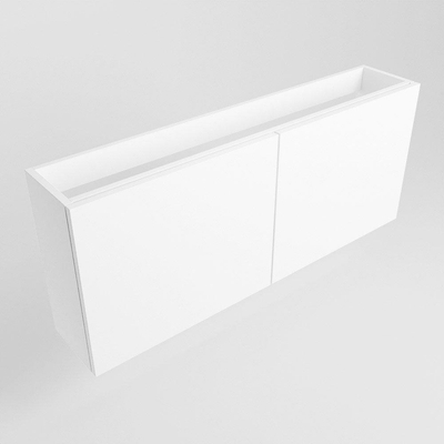 Mondiaz FOWY fonteinonderkast - 120x22x50cm - 2 deuren - push to open - softclose - Talc