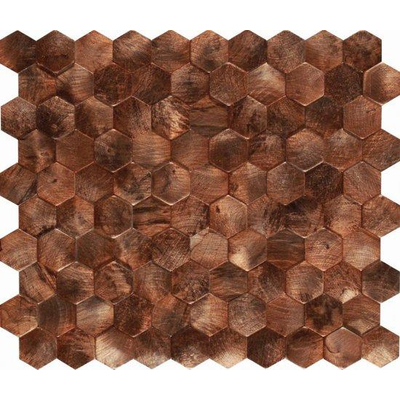 Ceralto Fenera Mosaic Carreau mosaïque - 26x30,2cm - 6,0mm - Marron - par pièce