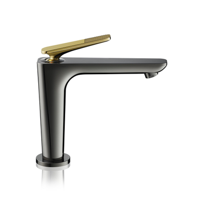 AXOR Citterio C wastafelkraan - cubic cut - coolstart - eengreeps - met waste - gepolijst goud