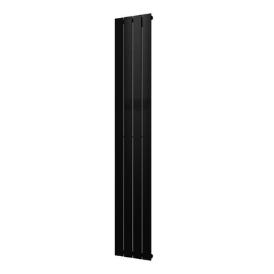 Plieger Cavallino Retto designradiator verticaal enkel middenaansluiting 1800x298mm 614W zwart