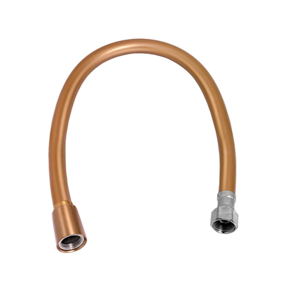 Clou Flexible de raccordement 40cm PVC 2x filetage intérieur 3/8" bronze brossé PVD
