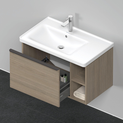 Duravit D-neo Meuble sous vasque 78.4x45.2x44cm 1 tiroir Chêne (terra) mat