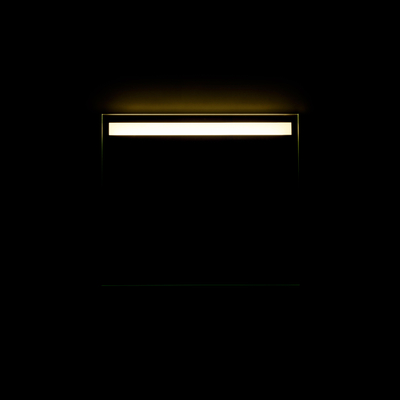 Adema Squared badkamerspiegel 80x70cm met bovenverlichting LED met spiegelverwarming en sensor schakelaar