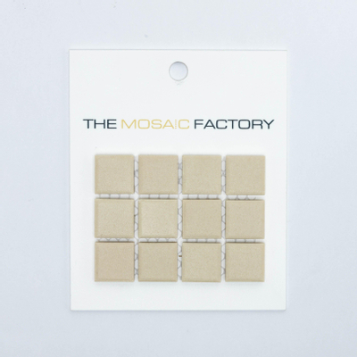 ÉCHANTILLON The Mosaic Factory London carreau mosaïque 2.3x2.3x0.6cm carreau mural pour intérieur et extérieur carré porcelaine blanc non émaillé