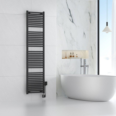 Wiesbaden Elara Elektrische radiator Smart WiFi - 181.7x45cm - mat zwart