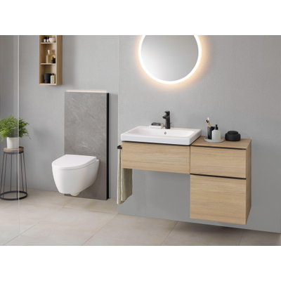 Geberit iCon Pack WC - 53x35cm - à fond creux - sans bride - TurboFlush - abattant à fermeture douce et à démontage rapide - mat blanc