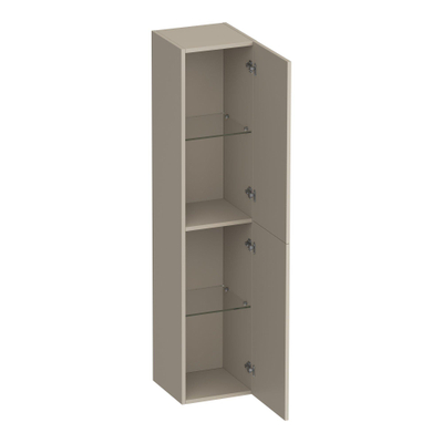 BRAUER Trust badkamerkast - 160x35x35cm - excl. opbouwgrepen met 2 deuren links- of rechtsdraaiend mat beige