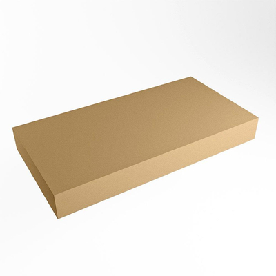 Mondiaz TOP 51 Vrijhangend Topblad - 100x51x12cm - geschikt voor waskom - Solid surface - Oro