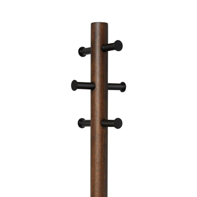 Umbra Pillar handdoekrek 50x50x165cm Rubberhout Zwart walnoot SHOWROOMMODEL