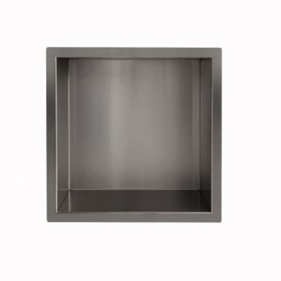 Wiesbaden Demis inbouwnis 30 x 30 x 7 cm gunmetal