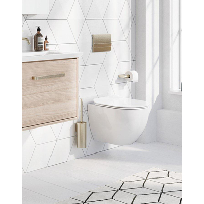 Crosswater Glide II Wandtoilet - 37x46x32.5cm - spoelrandloos - zonder zitting - wit mat