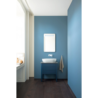 Duravit Luv vasque à poser 50x35cm ovale sans trou de robinetterie sans trop-plein blanc/mat blanc