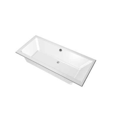 Xenz Kristal Baignoire - 180x80x48 - bonde Centrale - acrylique - blanc