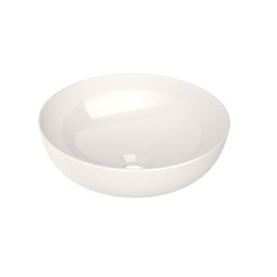 Plieger Round vasque à poser - 38x38x13.6cm - blanc brillant