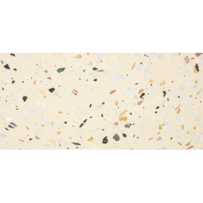 Saniclass Tops Plan de travail - 80x1.8x46cm - 1 évacuation - sans trous de robinet - Terrazzo crème