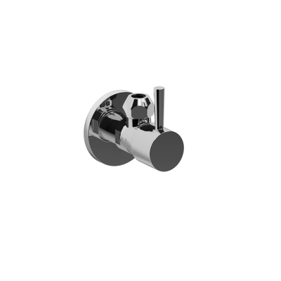 Clou InBe design robinet d'arrêt d'angle type 1 rond chromé